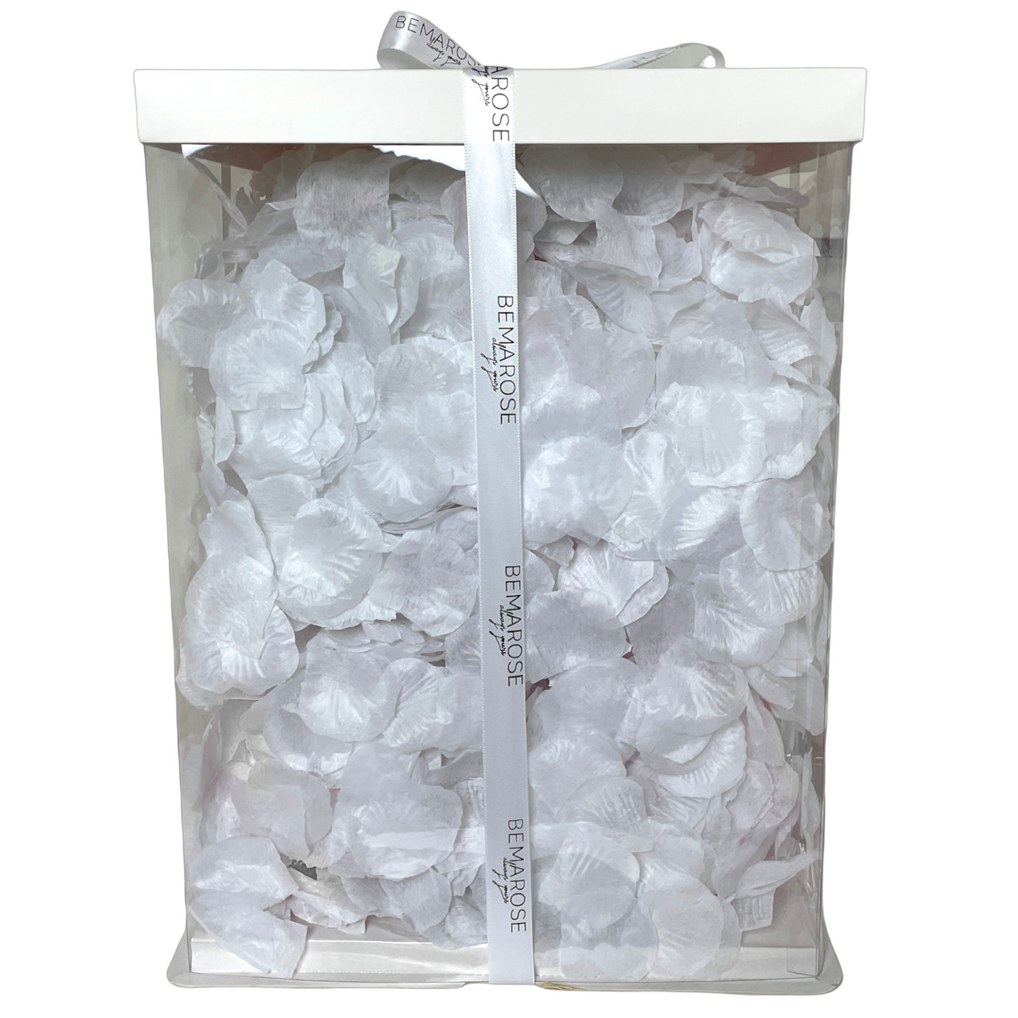 ROSENBÄR WEIß MIT SCHLEIFE - 35 CM